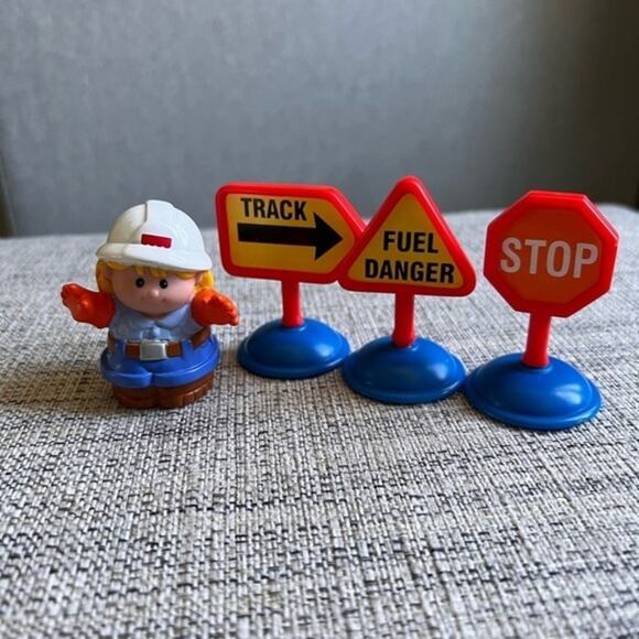 Rare Vintage 1998 Mattel Fisher Price Little People Female‎ Construction - Picture 1 of 7